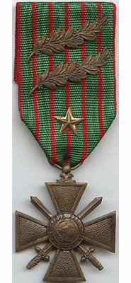 Médailles Militaires : Liste des Médailles Militaires